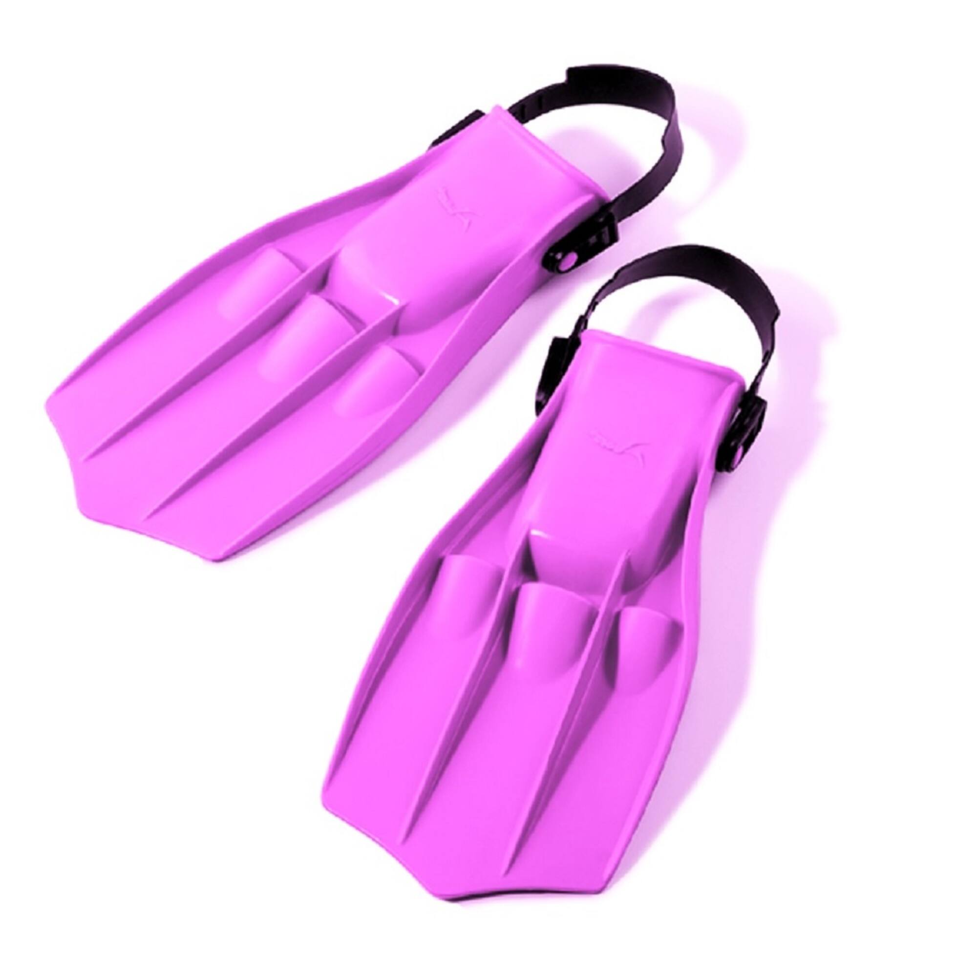 11.25" Florescent Pink Dolphin Recreational Swim Fins